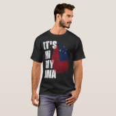T-shirt C'EST DANS MON ADN Samoa Drapeau (Devant entier)