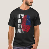 T-shirt C'est dans mon Adn Samoa Drapeau Samoan (Devant)