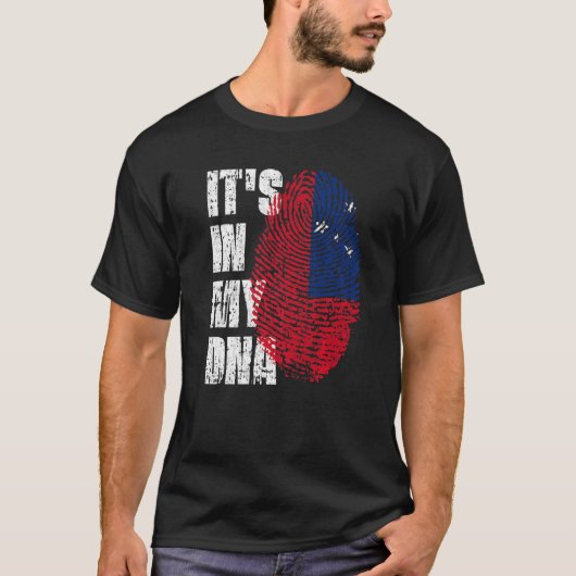 T-shirt C'est dans mon Adn Samoa Drapeau Samoan (Devant)