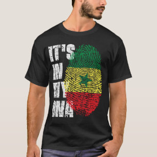 T-shirt C'EST DANS MON ADN Sénégal Drapeau garçon fille ca