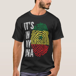T-shirt C'EST DANS MON ADN Sénégal Drapeau Hommes Femmes E