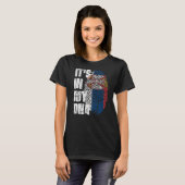 T-shirt C'est dans mon Adn Serbie Drapeau serbe (Devant entier)