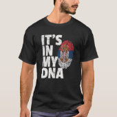 T-shirt C'est dans mon ADN Serbie Drapeau serbe cadeau de  (Devant)