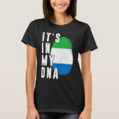 T-shirt C'Est Dans Mon ADN Sierra Leone Fière Drapeau Nati (Devant)
