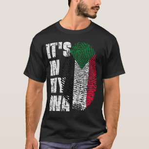 T-shirt C'EST DANS MON ADN Soudan Drapeau garçon fille cad