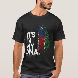 T-shirt C'Est Dans Mon Adn Sud Soudan Flag Chemise Sud Sud