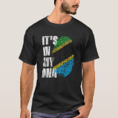 T-shirt C'est dans mon ADN Tanzanie drapeau tanzanien Tanz (Devant)