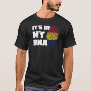 T-shirt C'est dans mon ADN Tchad Drapeau Drapeau Drapeau H