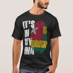 T-shirt C'EST DANS MON ADN Togo Drapeau garçon fille cadea