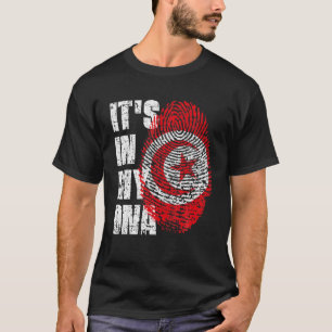 T-shirt C'est dans mon ADN Tunisie Drapeau tunisien