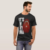 T-shirt C'est dans mon ADN Turc Chemise Fière Cadeau Turqu (Devant entier)
