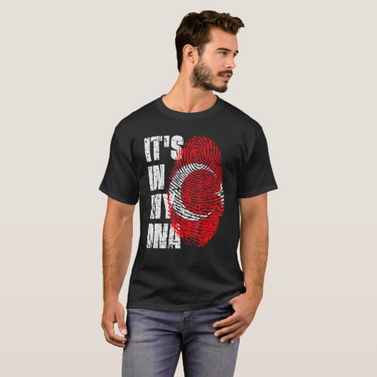 T-shirt C'Est Dans Mon Adn Turquie Drapeau Turc (Devant entier)