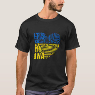 T-shirt C'est dans mon ADN Ukraine Je me tiens avec l'Ukra