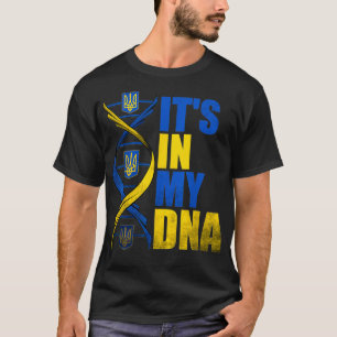 T-shirt C'est dans mon ADN Ukraine Je me tiens libre avec
