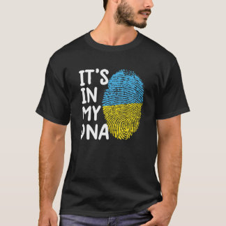T-shirt C'est dans mon ADN Ukraine Le drapeau ukrainien Uk