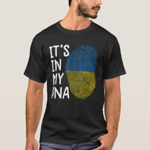 T-shirt C'est dans mon ADN Ukraine Le drapeau ukrainien Uk