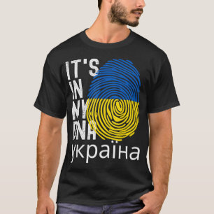 T-shirt C'est dans mon ADN ukrainien fête de l'indépendanc