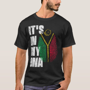 T-shirt C'EST DANS MON ADN Vanuatu Drapeau