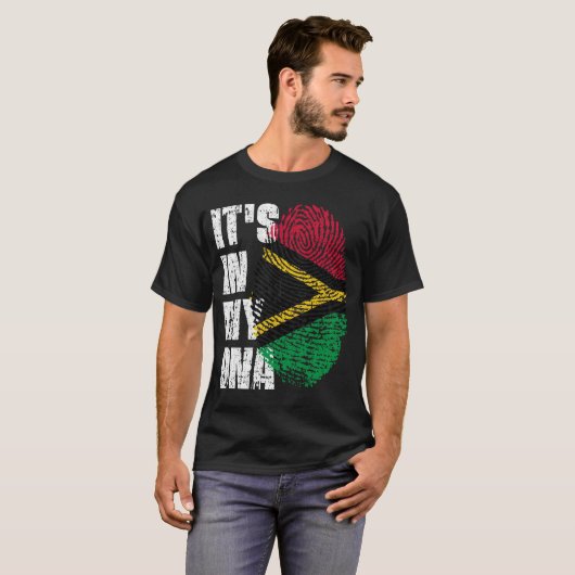 T-shirt C'EST DANS MON ADN Vanuatu Drapeau garçon fille ca (Devant entier)