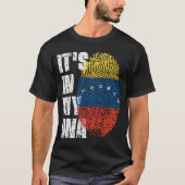 T-shirt C'EST DANS MON ADN Venezuela Drapeau garçon fille  (Devant)