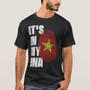 T-shirt C'EST DANS MON ADN Vietnam Drapeau