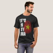 T-shirt C'EST DANS MON ADN Vietnam Drapeau (Devant entier)