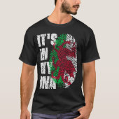 T-shirt C'EST DANS MON ADN Wales Flag Welsh (Devant)