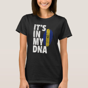 T-shirt C'est dans mon Adna Barbade Drapeau Hommes Femmes