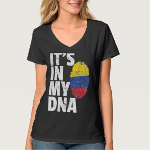 T-shirt C'est dans mon Adna Colombie drapeau souvenir