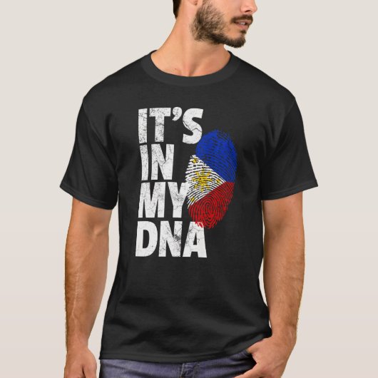 T-shirt C'est dans mon Adna Philippines Drapeau souvenir A (Devant)