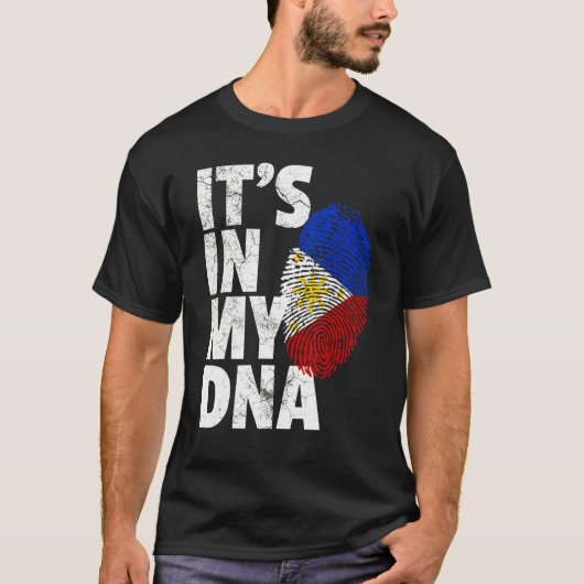 T-shirt C'est dans mon Adna Philippines Drapeau souvenir A (Devant)