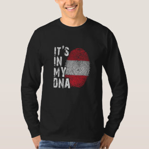 T-shirt C'Est Dans Mon Dna Autriche Drapeau Autrichien Alp