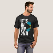 T-shirt C'est dans mon Dna Bahamas Drapeau Hommes Femmes E (Devant entier)