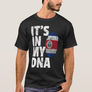 T-shirt C'est dans mon Dna Costa Rica Pays Drapeau Souveni