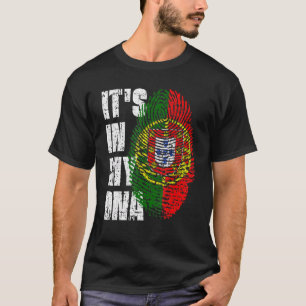 T-shirt C'Est Dans Mon Dna Portugal Drapeau Portugais
