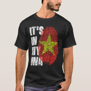 T-shirt C'Est Dans Mon Dna Vietnam Drapeau Vietnamien