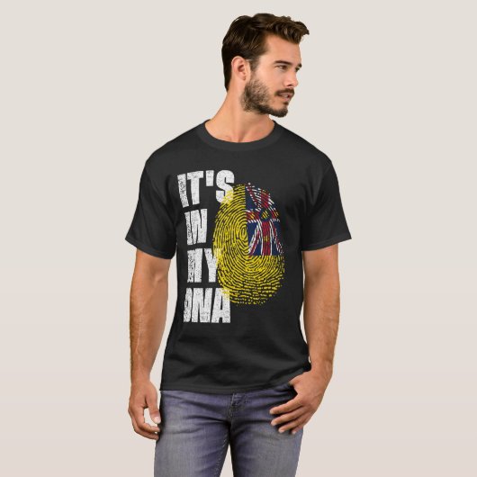 T-shirt C'EST DANS MON Drapeau ADN Niue (Devant entier)