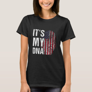 T-shirt C'est dans mon Drapeau de l'Amérique Adn Happy Men
