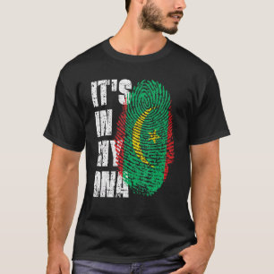 T-shirt C'Est Dans Mon Drapeau Mauritanien Dna Mauritanie