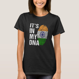 T-shirt C'est dans My DNA indian Pride india Drapeau homme
