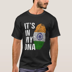 T-shirt C'est dans My DNA indian Pride india Drapeau homme
