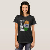 T-shirt C'est dans My DNA indian Pride india Drapeau homme (Devant entier)