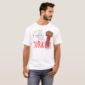 T-shirt C'est difficile de monter en flèche avec des aigle (Devant entier)
