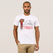 T-shirt C'est difficile de monter en flèche avec des aigle (Devant entier)