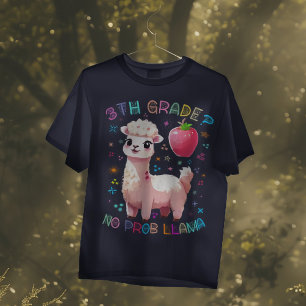 T-Shirt C'est drôle, 3ème GRADE ? AUCUN PROJET LAMA Alpaca