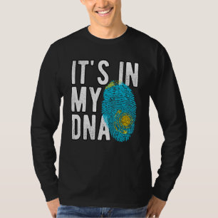 T-shirt C'est drôle dans mon ADN drapeau du Kazakhstan Emp