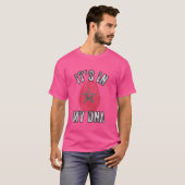 T-shirt C'est drôle dans mon ADN drapeau marocain Empreint (Devant entier)