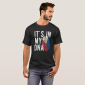 T-shirt C'est drôle dans mon ADN Philippines drapeau Empre (Devant entier)
