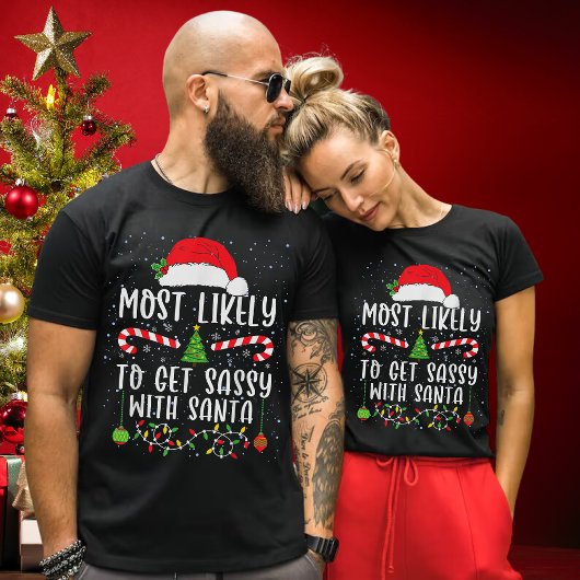 T-shirt C'Est Drôle De Se Sentir Avec Père Noël