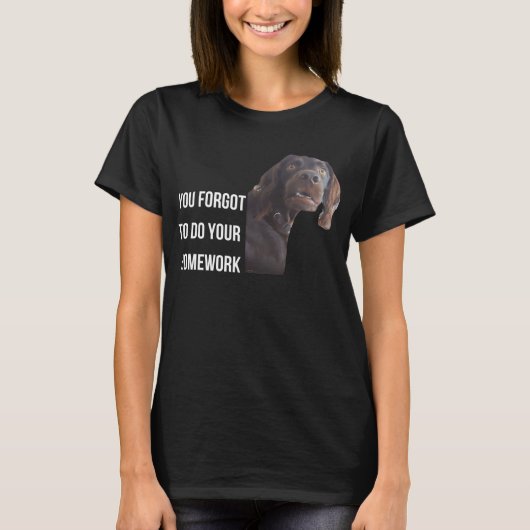 T-shirt C'Est Drôle De Setter Black Gordon Mème Vous Avez (Devant)